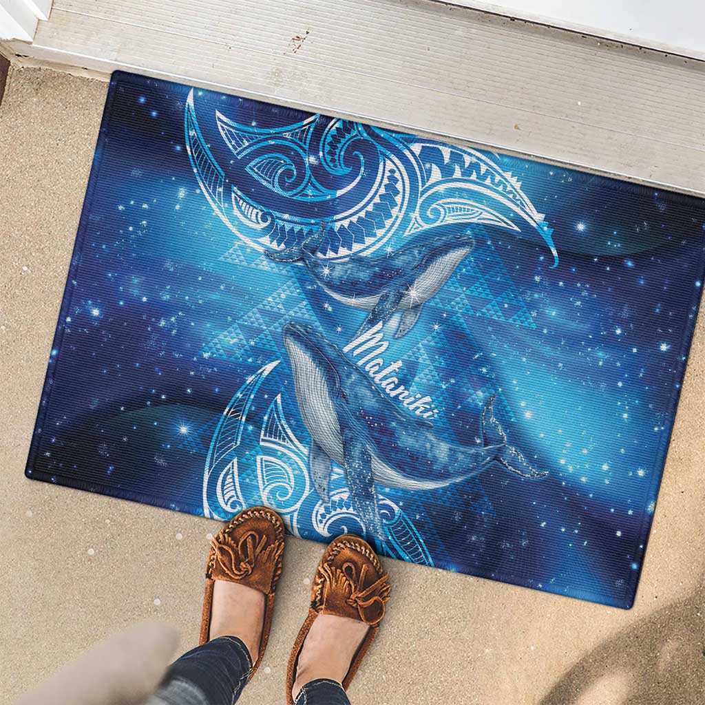New Zealand Humpback Whale Matariki Rubber Doormat Maori New Year Taniko Niho Taniwha LT14 - Polynesian Pride