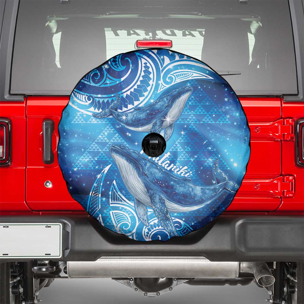 New Zealand Humpback Whale Matariki Spare Tire Cover Maori New Year Taniko Niho Taniwha