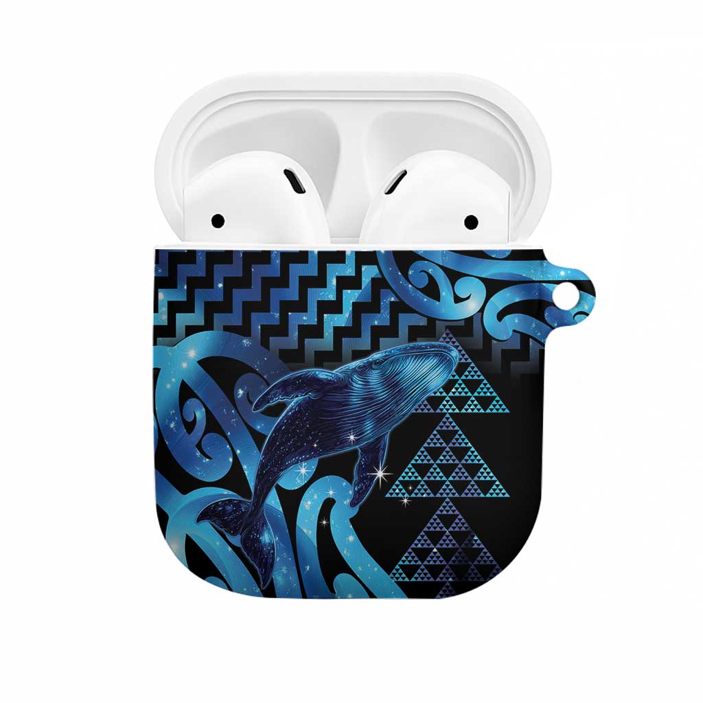 Humpback Whale Matariki New Zealand AirPods Case NZ Maori Paikea Poutama Luxury Blue