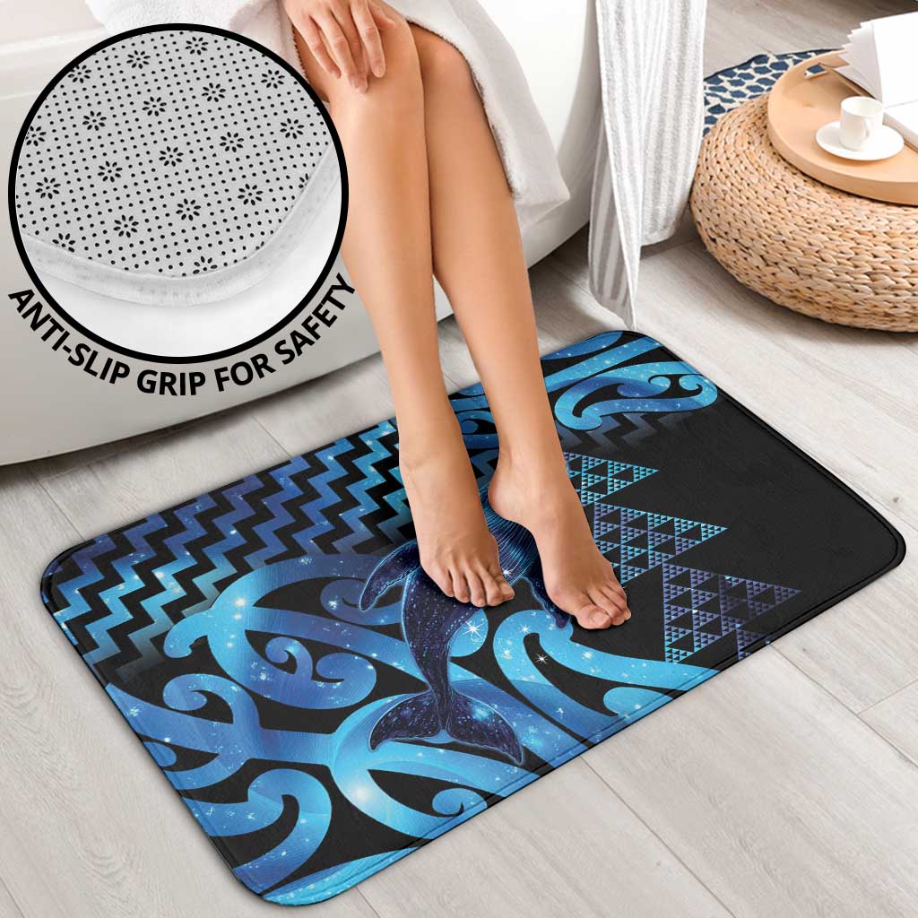 Humpback Whale Matariki New Zealand Bathroom Set NZ Maori Paikea Poutama Luxury Blue LT14 - Polynesian Pride