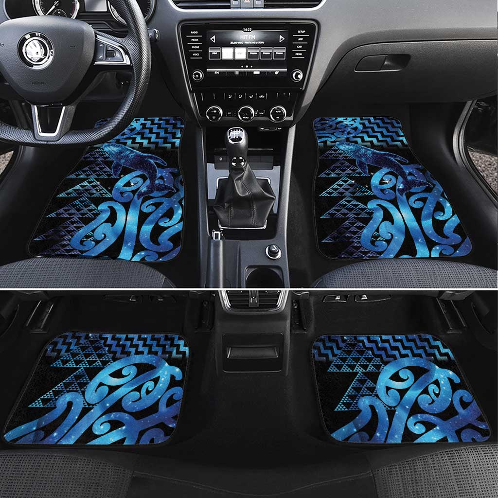 Humpback Whale Matariki New Zealand Car Mats NZ Maori Paikea Poutama Luxury Blue LT14 Set 4pcs Blue - Polynesian Pride