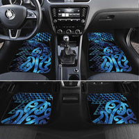 Humpback Whale Matariki New Zealand Car Mats NZ Maori Paikea Poutama Luxury Blue LT14 Set 4pcs Blue - Polynesian Pride