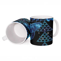 Humpback Whale Matariki New Zealand Ceramic Mug NZ Maori Paikea Poutama Luxury Blue LT14 - Polynesian Pride