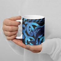 Humpback Whale Matariki New Zealand Ceramic Mug NZ Maori Paikea Poutama Luxury Blue LT14 - Polynesian Pride