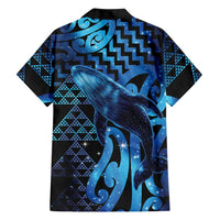 Humpback Whale Matariki New Zealand Family Matching Mermaid Dress and Hawaiian Shirt NZ Maori Paikea Poutama Luxury Blue