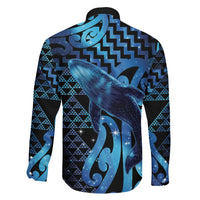 Humpback Whale Matariki New Zealand Family Matching Puletasi and Hawaiian Shirt NZ Maori Paikea Poutama Luxury Blue