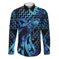 Humpback Whale Matariki New Zealand Family Matching Tank Maxi Dress and Hawaiian Shirt NZ Maori Paikea Poutama Luxury Blue