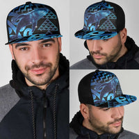 Humpback Whale Matariki New Zealand Mesh Trucker Cap NZ Maori Paikea Poutama Luxury Blue