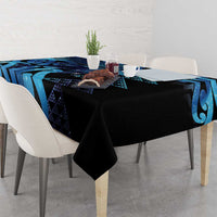 Humpback Whale Matariki New Zealand Tablecloth NZ Maori Paikea Poutama Luxury Blue LT14 - Polynesian Pride