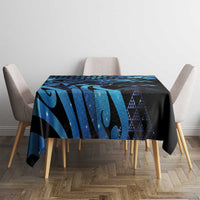 Humpback Whale Matariki New Zealand Tablecloth NZ Maori Paikea Poutama Luxury Blue LT14 - Polynesian Pride