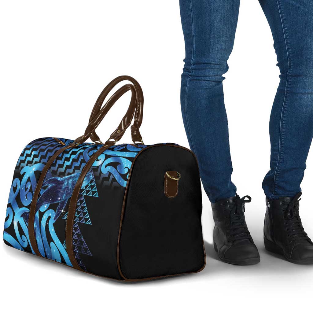 Humpback Whale Matariki New Zealand Travel Bag NZ Maori Paikea Poutama Luxury Blue