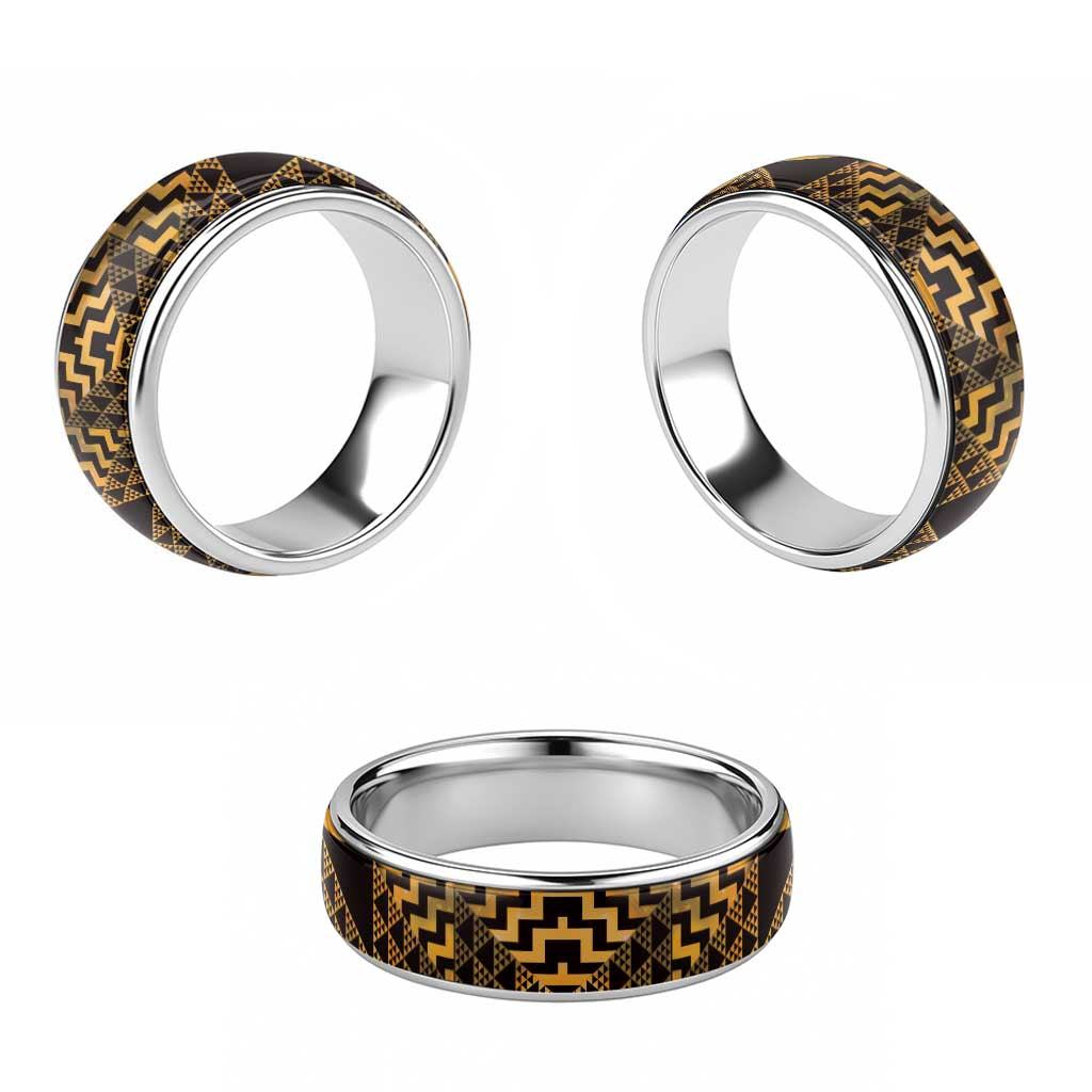 Humpback Whale Matariki New Zealand Classic Ring NZ Maori Paikea Poutama Luxury Gold LT14 - Polynesian Pride