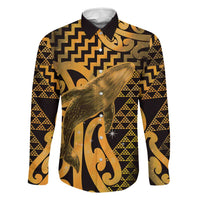 Humpback Whale Matariki New Zealand Family Matching Summer Maxi Dress and Hawaiian Shirt NZ Maori Paikea Poutama Luxury Gold
