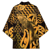 Humpback Whale Matariki New Zealand Kimono NZ Maori Paikea Poutama Luxury Gold