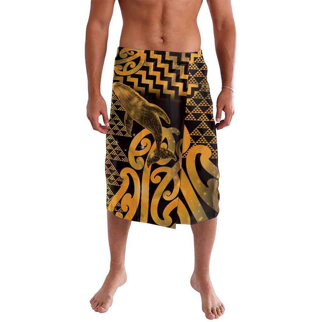 Humpback Whale Matariki New Zealand Lavalava NZ Maori Paikea Poutama Luxury Gold LT14 Gold - Polynesian Pride