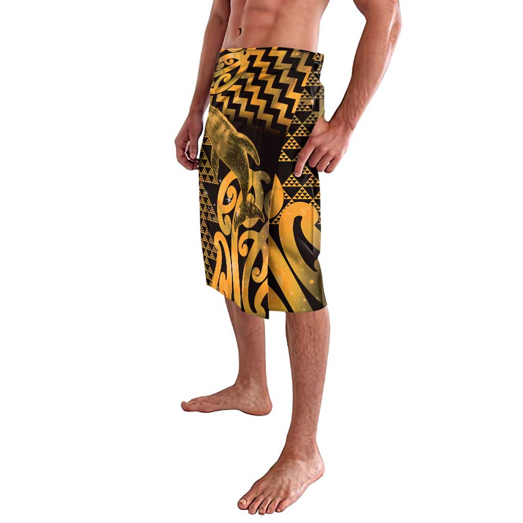 Humpback Whale Matariki New Zealand Lavalava NZ Maori Paikea Poutama Luxury Gold LT14 - Polynesian Pride