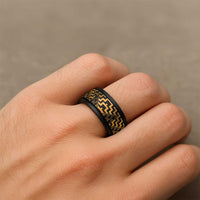 Humpback Whale Matariki New Zealand Spinner Ring NZ Maori Paikea Poutama Luxury Gold LT14 - Polynesian Pride