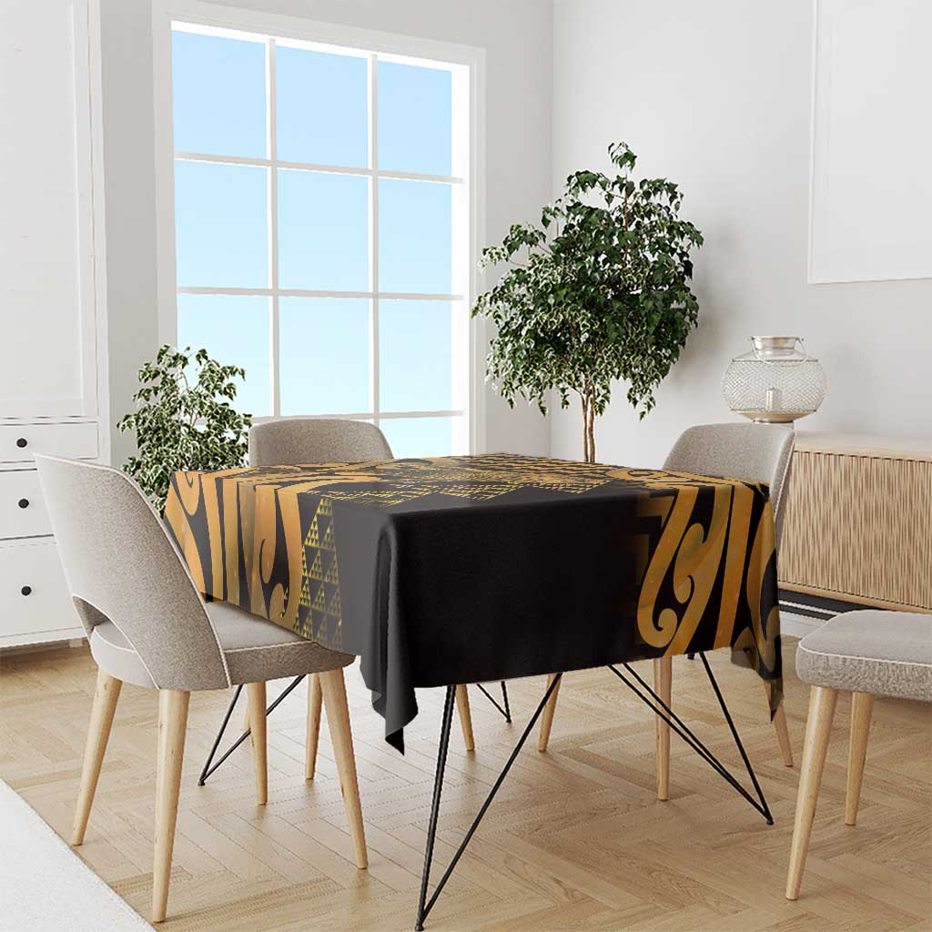 Humpback Whale Matariki New Zealand Tablecloth NZ Maori Paikea Poutama Luxury Gold