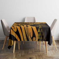 Humpback Whale Matariki New Zealand Tablecloth NZ Maori Paikea Poutama Luxury Gold