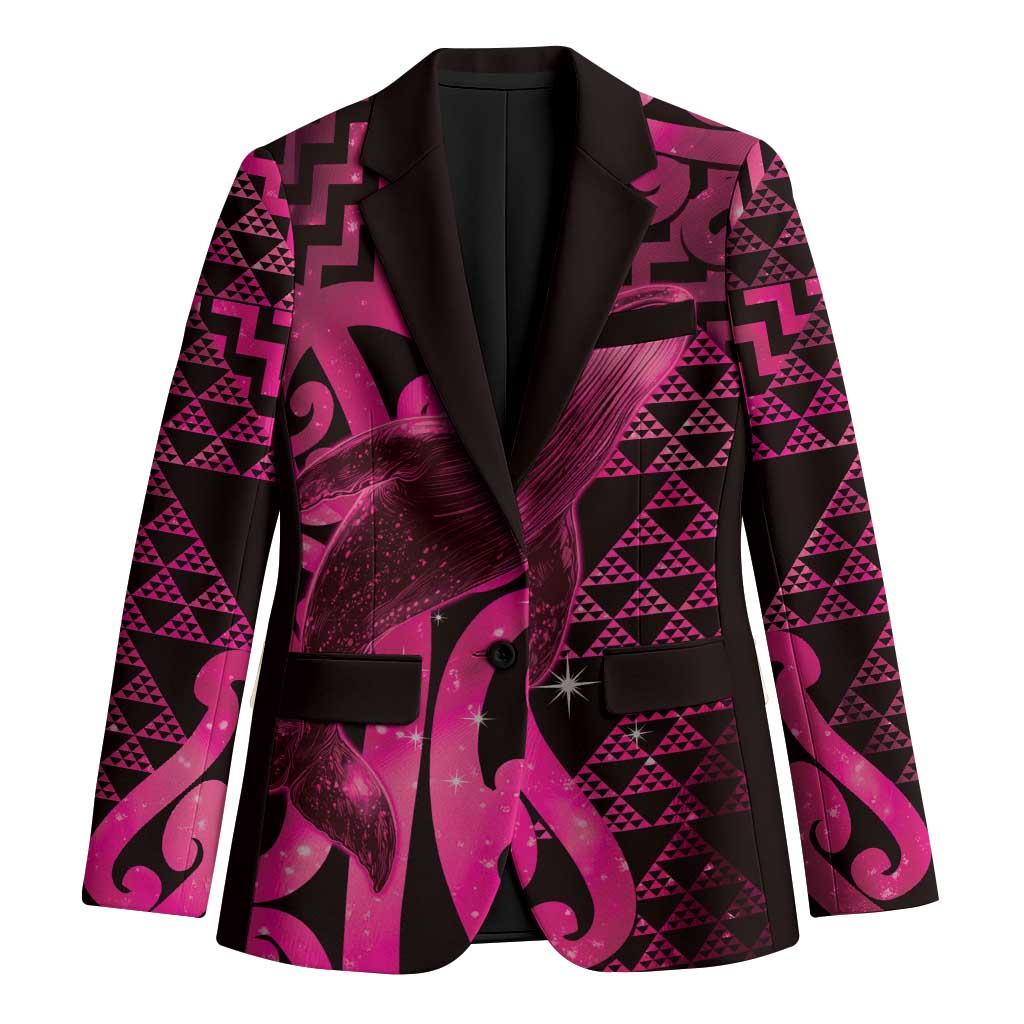 Humpback Whale Matariki New Zealand Blazer NZ Maori Paikea Poutama Luxury Pink