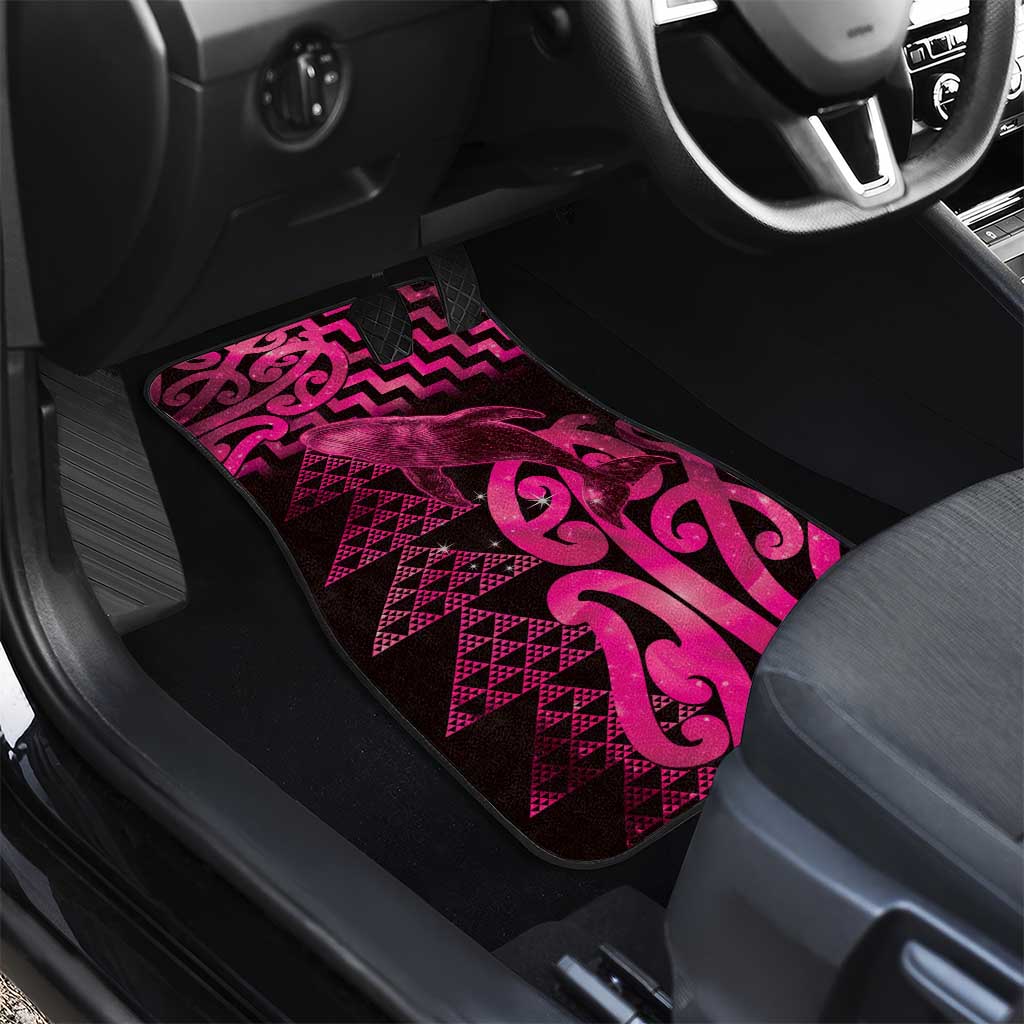 Humpback Whale Matariki New Zealand Car Mats NZ Maori Paikea Poutama Luxury Pink