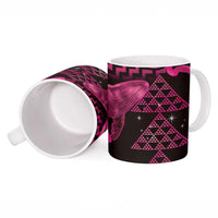 Humpback Whale Matariki New Zealand Ceramic Mug NZ Maori Paikea Poutama Luxury Pink LT14 - Polynesian Pride