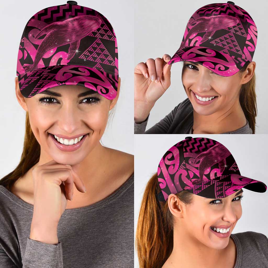 Humpback Whale Matariki New Zealand Classic Cap NZ Maori Paikea Poutama Luxury Pink LT14 - Polynesian Pride