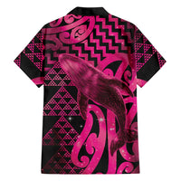 Humpback Whale Matariki New Zealand Hawaiian Shirt NZ Maori Paikea Poutama Luxury Pink