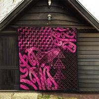 Humpback Whale Matariki New Zealand Quilt NZ Maori Paikea Poutama Luxury Pink LT14 - Polynesian Pride