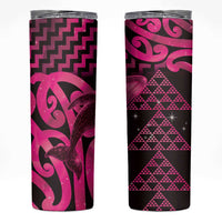 Humpback Whale Matariki New Zealand Skinny Tumbler NZ Maori Paikea Poutama Luxury Pink