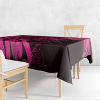 Humpback Whale Matariki New Zealand Tablecloth NZ Maori Paikea Poutama Luxury Pink LT14 - Polynesian Pride