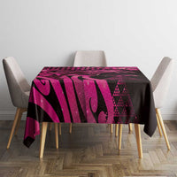 Humpback Whale Matariki New Zealand Tablecloth NZ Maori Paikea Poutama Luxury Pink LT14 - Polynesian Pride