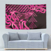 Humpback Whale Matariki New Zealand Tapestry NZ Maori Paikea Poutama Luxury Pink LT14 - Polynesian Pride