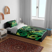 Humpback Whale Matariki New Zealand Bedding Set NZ Maori Paikea Poutama Luxury Green LT14 - Polynesian Pride