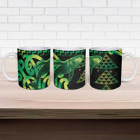 Humpback Whale Matariki New Zealand Ceramic Mug NZ Maori Paikea Poutama Luxury Green LT14 - Polynesian Pride