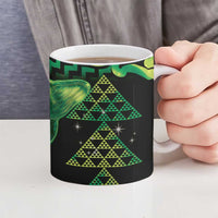 Humpback Whale Matariki New Zealand Ceramic Mug NZ Maori Paikea Poutama Luxury Green LT14 - Polynesian Pride