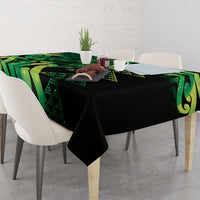 Humpback Whale Matariki New Zealand Tablecloth NZ Maori Paikea Poutama Luxury Green LT14 - Polynesian Pride