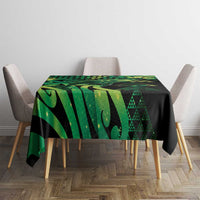 Humpback Whale Matariki New Zealand Tablecloth NZ Maori Paikea Poutama Luxury Green LT14 - Polynesian Pride