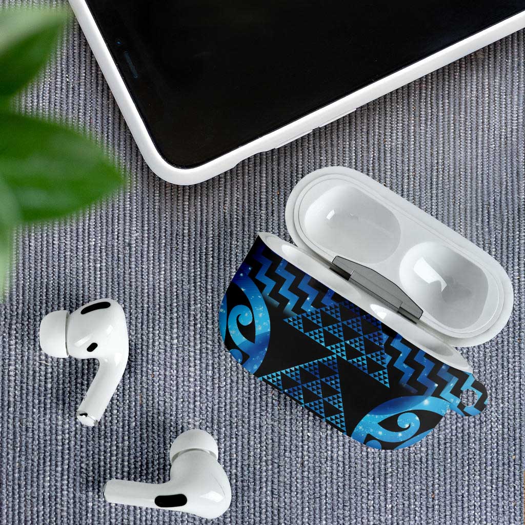 Taniko Motifs Matariki New Zealand AirPods Case NZ Niho Taniwha Poutama LT14 - Polynesian Pride