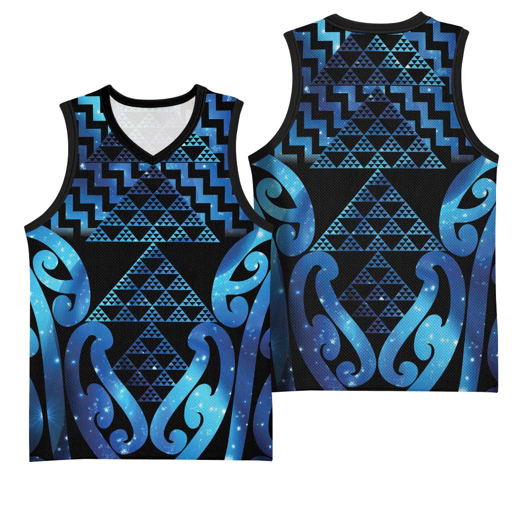 Taniko Motifs Matariki New Zealand Basketball Jersey NZ Niho Taniwha Poutama LT14 - Polynesian Pride