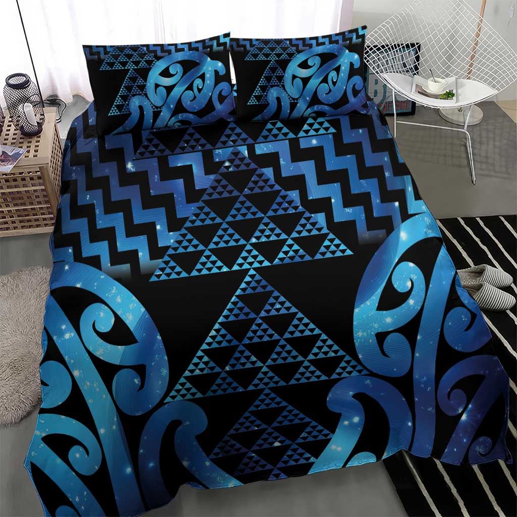 Taniko Motifs Matariki New Zealand Bedding Set NZ Niho Taniwha Poutama LT14 - Polynesian Pride