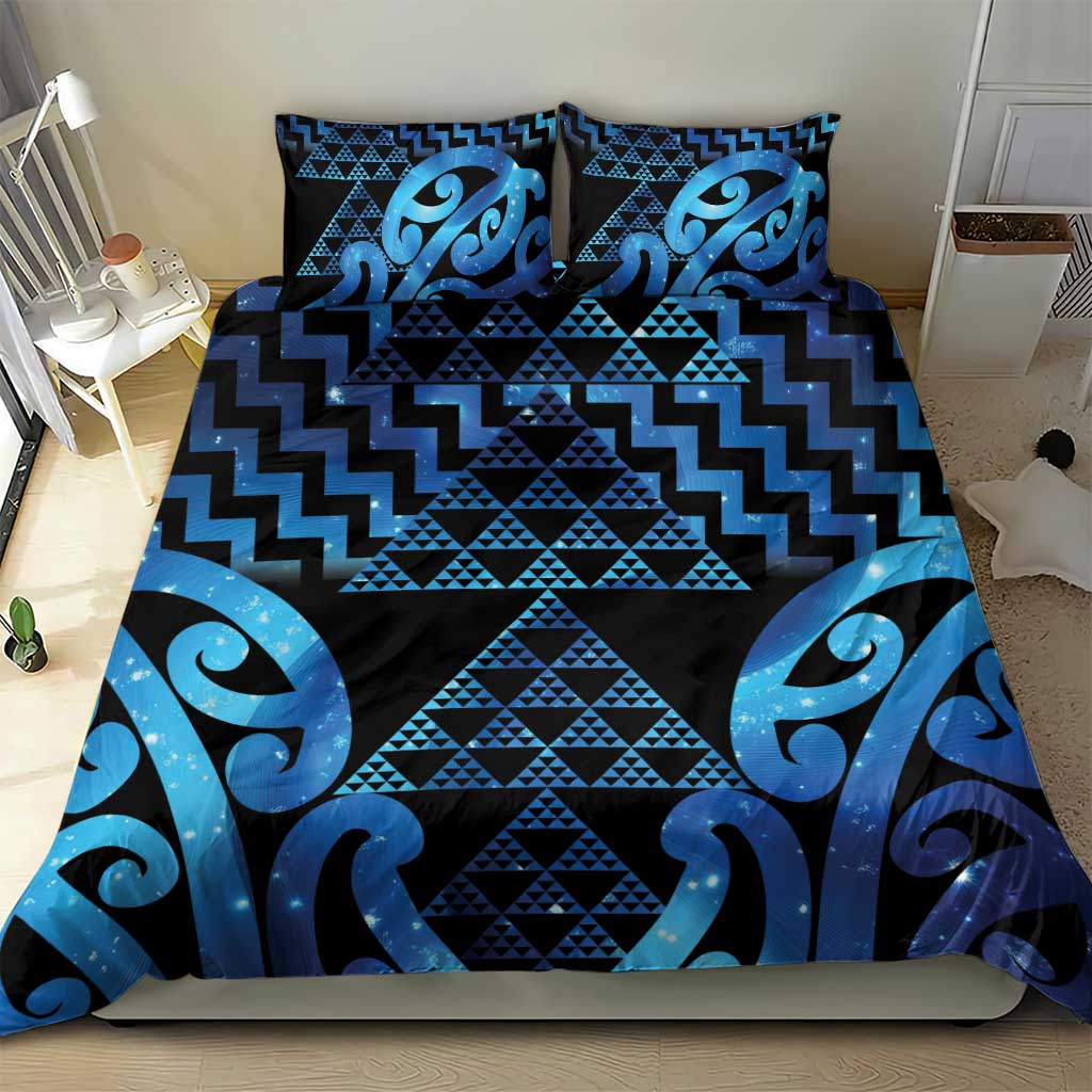 Taniko Motifs Matariki New Zealand Bedding Set NZ Niho Taniwha Poutama LT14 - Polynesian Pride