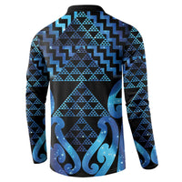 Taniko Motifs Matariki New Zealand Button Sweatshirt NZ Niho Taniwha Poutama