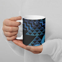Taniko Motifs Matariki New Zealand Ceramic Mug NZ Niho Taniwha Poutama