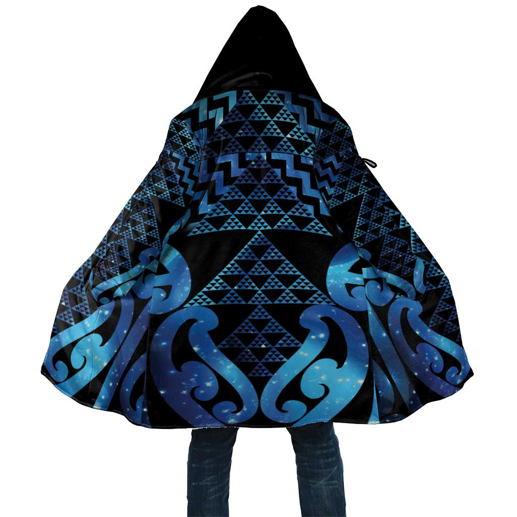 Taniko Motifs Matariki New Zealand Cloak NZ Niho Taniwha Poutama LT14 Unisex Blue - Polynesian Pride