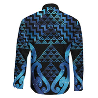 Taniko Motifs Matariki New Zealand Family Matching Off Shoulder Short Dress and Hawaiian Shirt NZ Niho Taniwha Poutama