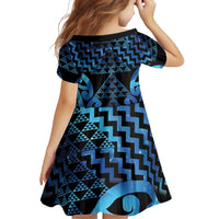 Taniko Motifs Matariki New Zealand Family Matching Tank Maxi Dress and Hawaiian Shirt NZ Niho Taniwha Poutama