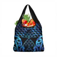 Taniko Motifs Matariki New Zealand Grocery Bag NZ Niho Taniwha Poutama LT14 1-pack One Size Blue - Polynesian Pride