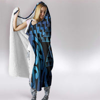 Taniko Motifs Matariki New Zealand Hooded Blanket NZ Niho Taniwha Poutama LT14 - Polynesian Pride