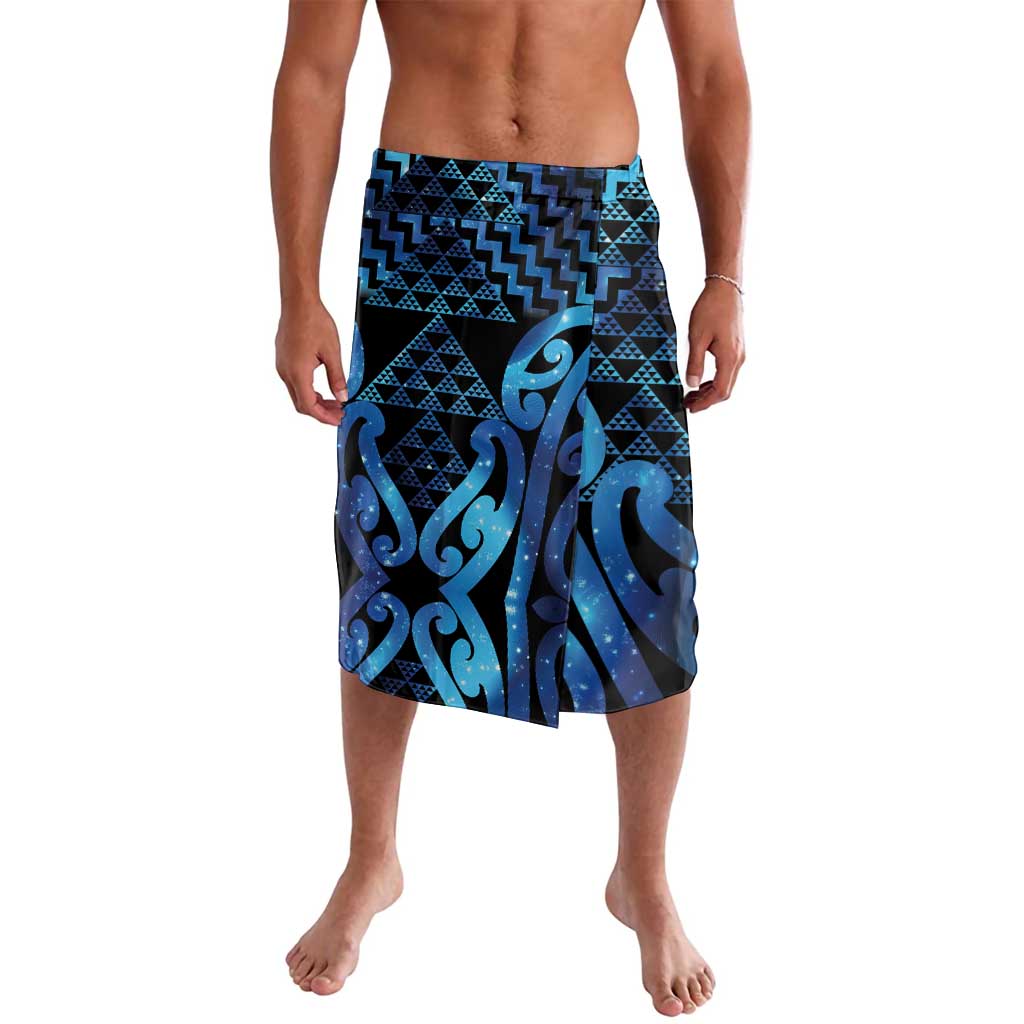 Taniko Motifs Matariki New Zealand Lavalava NZ Niho Taniwha Poutama LT14 Blue - Polynesian Pride